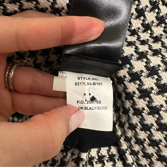 Paige Skyler Houndstooth Jacket Small - Picture 11 of 12